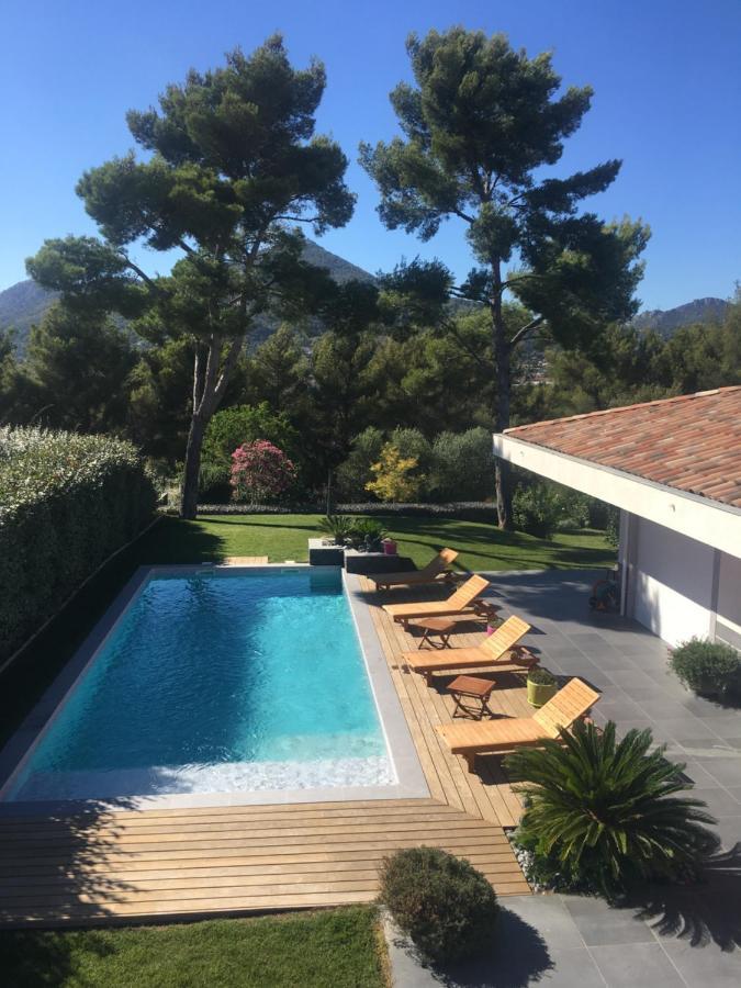 Chambre Luxe Dans Villa De Standing Avec Piscine, Acces Discret Et Independant, Terrasse Arboree Et Parking Prive La Valette-du-Var Dış mekan fotoğraf